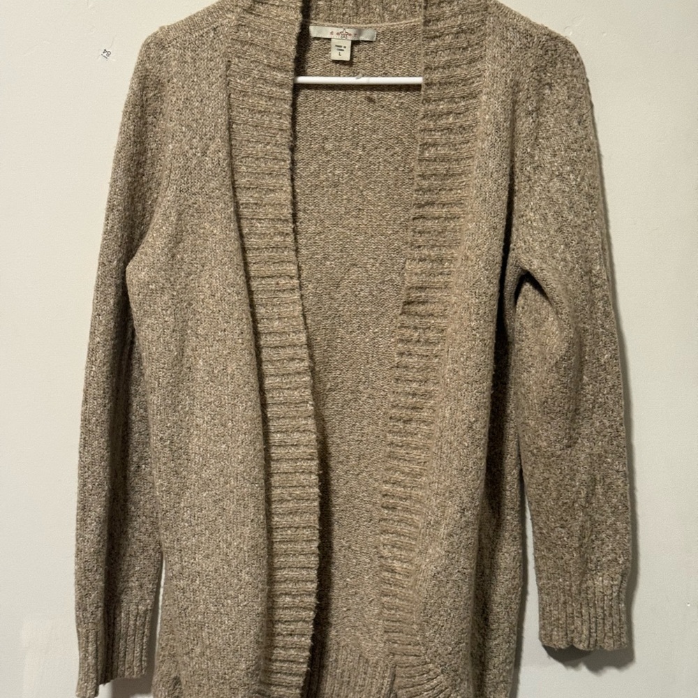 Fever Women's Tan Cardigan Sweater